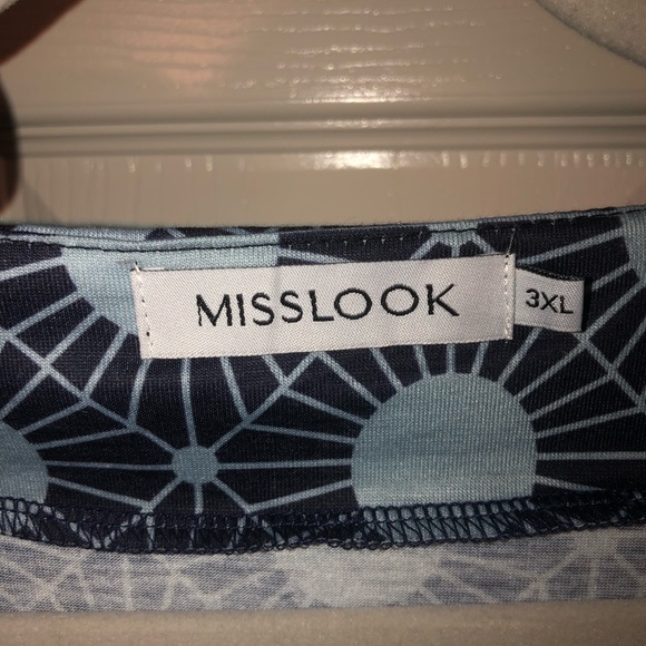 Geometric Print Mislook Dress Sz 3X for Work & Play! - Picture 3 of 3